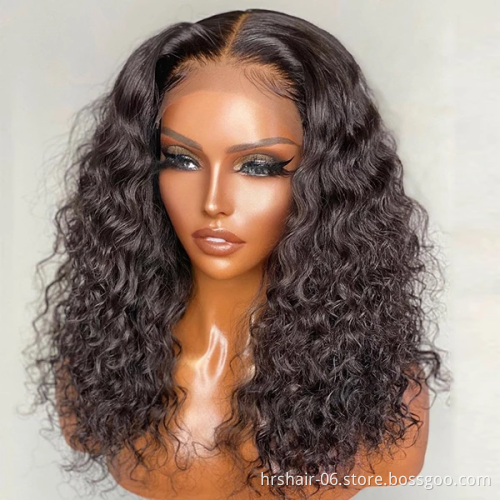 Whosale Brazilian Virgin Human Hair, 150% 180% density HD Transparent swiss Lace Frontal Wigs For Black Women, Full Lace Wigs